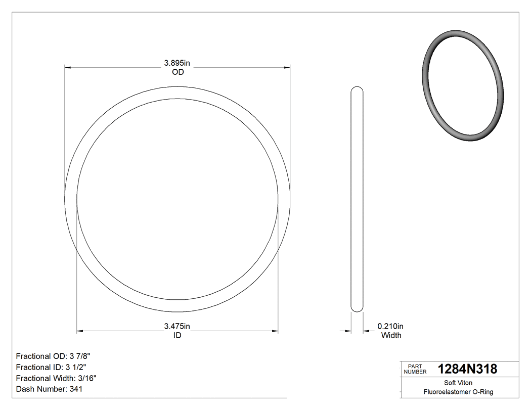 Technical drawing - 1284N318